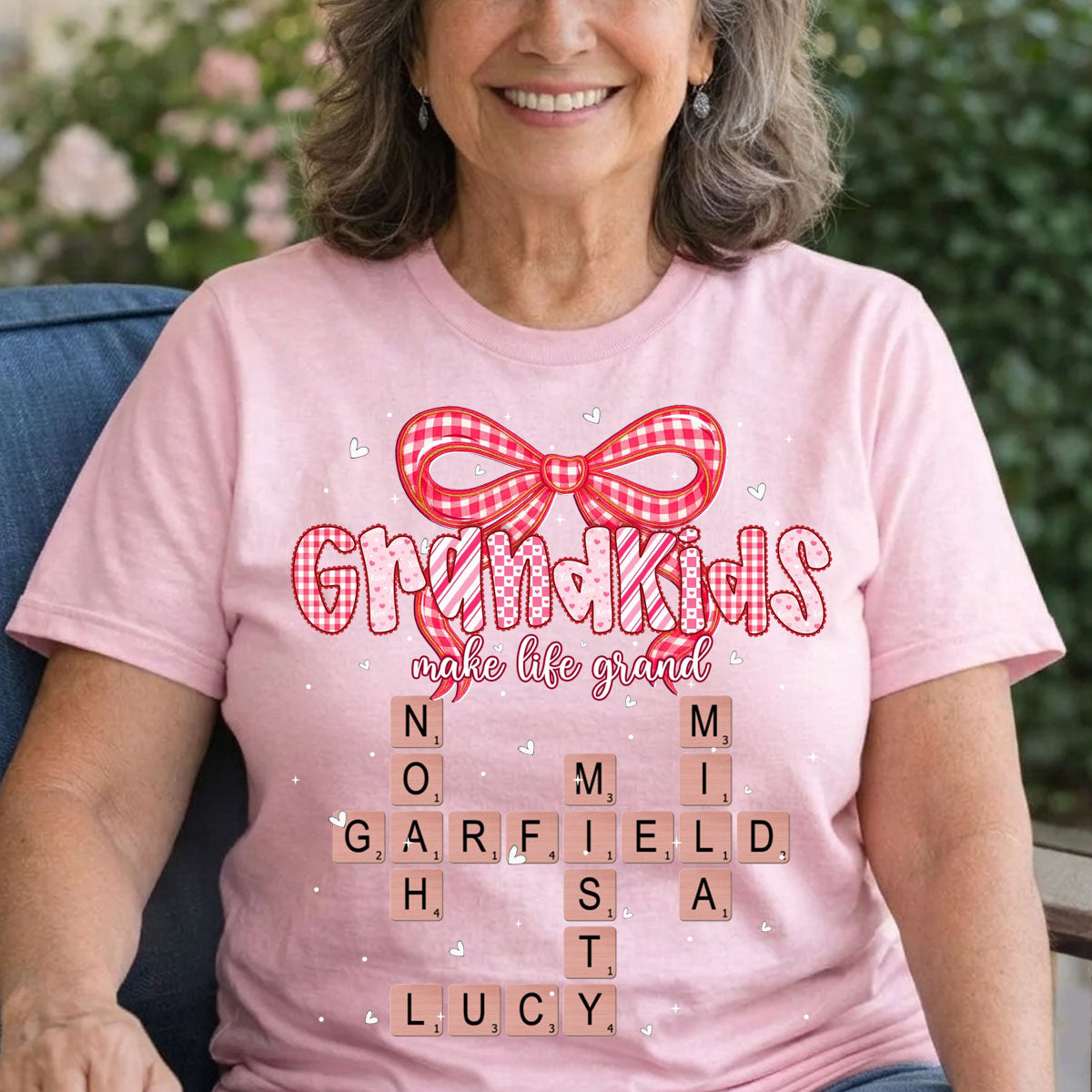 Grandkids Make Life Grand - Personalized T-shirt for Grandma
