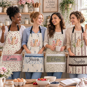 Birth Month Flower - Personalized Apron