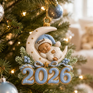 Our Greatest Blessing Ever Baby's 1st Christmas Newborn Ornament- Real 3D Raised Ornament