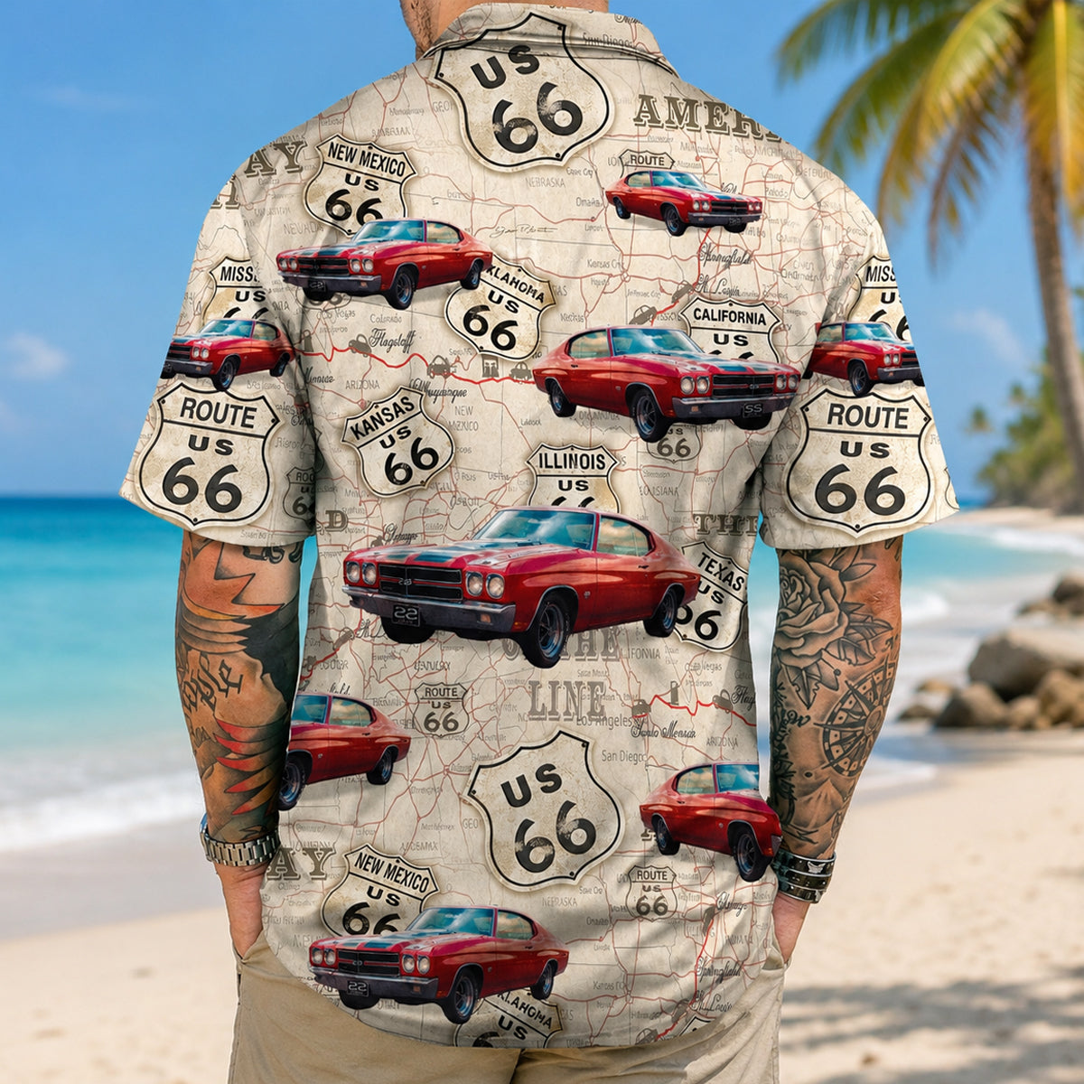 Upload Car Photo Hawaiian Shirt
