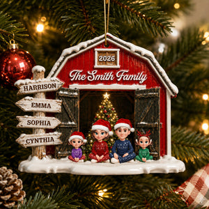 Family Sign Posts Family Together - Real 3D Raised Ornament - Gift For Family,