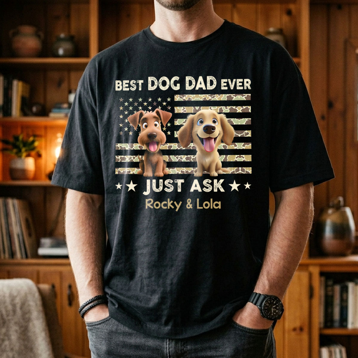 Best Dog Dad Ever Trendy Camouflage Pattern - Personalized Shirt - Father's Day Gift For Dog Dad, Dog Lovers banner1_81487b65-28f5-4bb8-aede-e7a8fcd38e3e.jpg
