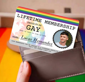 Lifetime Membership Proud To Be - Personalized Wallet Card