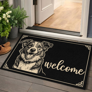 Custom Photo Home Decor Decorative Mat - Personalized Birthday Gifts For Dog Cat Lovers, Dog Dad And Mom, Cat Owners - My Best Friend Has Paws