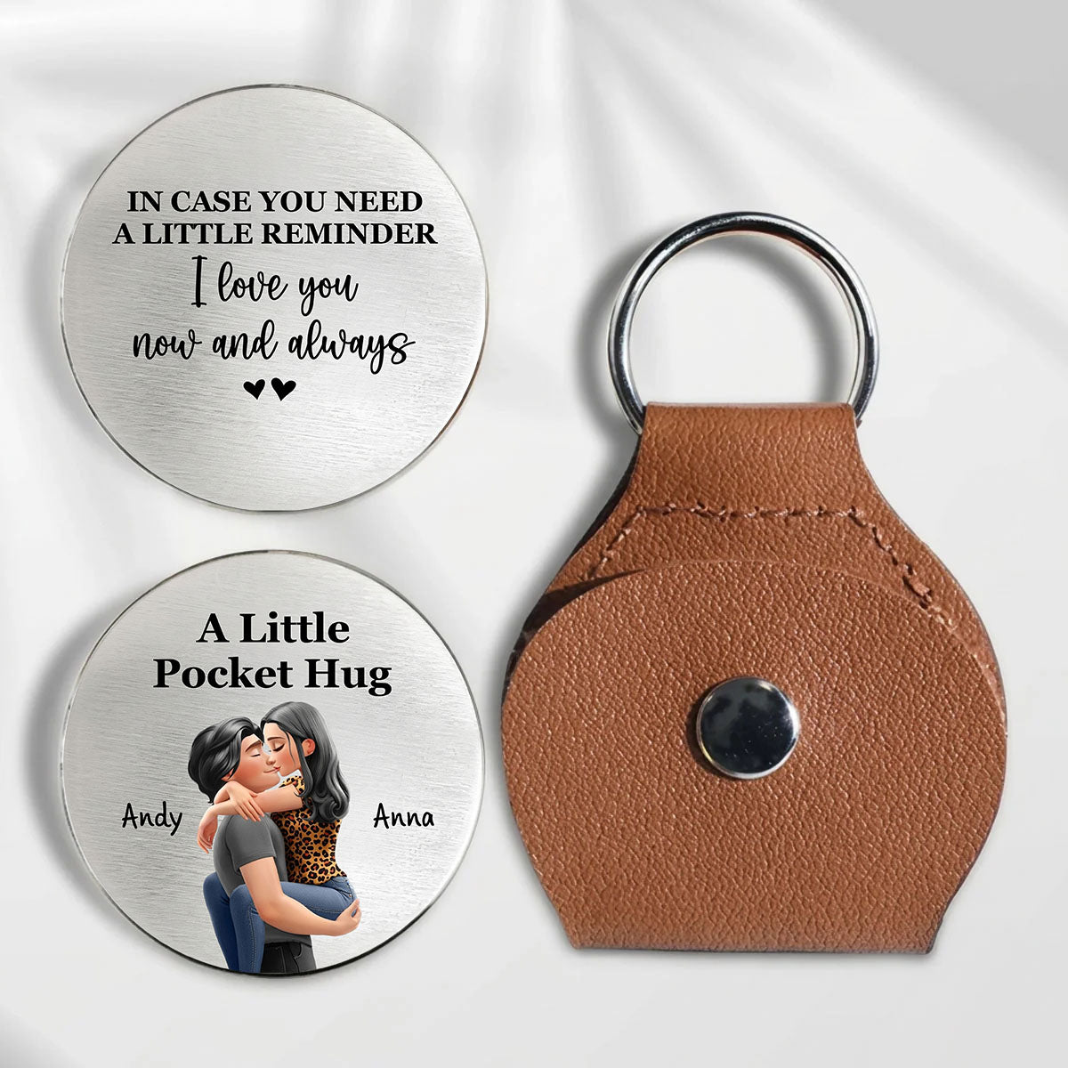 Love You Now And Always - Personalized Custom Pocket Hug