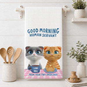 Human Servant Kitchen Towel - Personalized Birthday Gifts For Cat Lovers -  Kitchen Towel