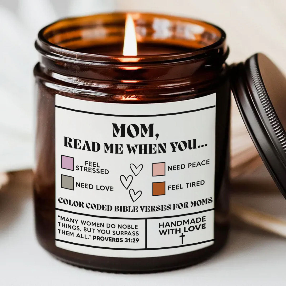 Mom Read Me When You - Personalized Scented Candle
