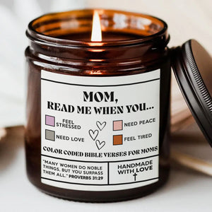 Mom Read Me When You - Personalized Scented Candle