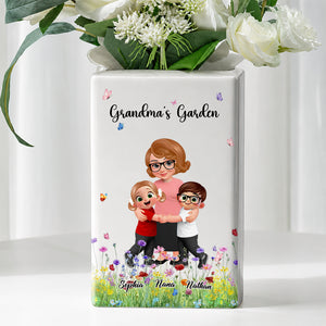 Grandma‘s Garden Flowers - Personalized Ceramic Book Vase