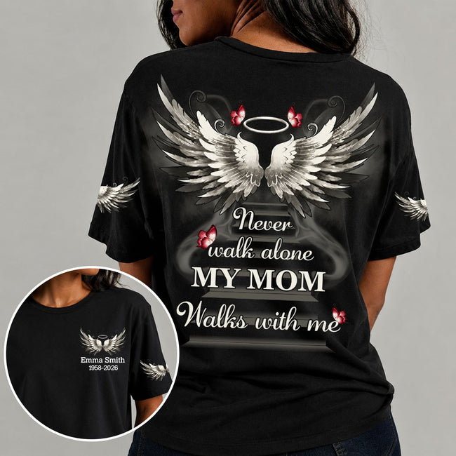 Never Walk Alone - Personalized Memorial T-Shirt