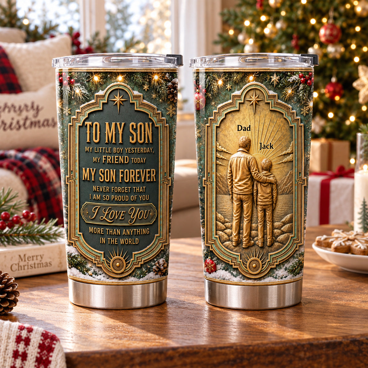 I Am So Proud Of You - Personalized 3D Effect Tumbler