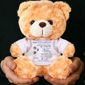 Whenever You Feel Overwhelmed - Personalized Grinding Loop Velvet Bear Doll