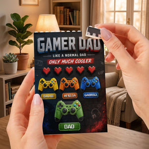 Gamer Dad - Personalized Shaped Building Brick Blocks