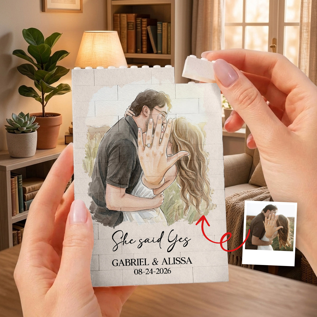 Watercolor Couple Family Portrait - Personalized Shaped Building Brick Blocks - Wedding Gifts banner1_c5cf6259-7f2b-4e95-8851-0a7938eb6005.jpg