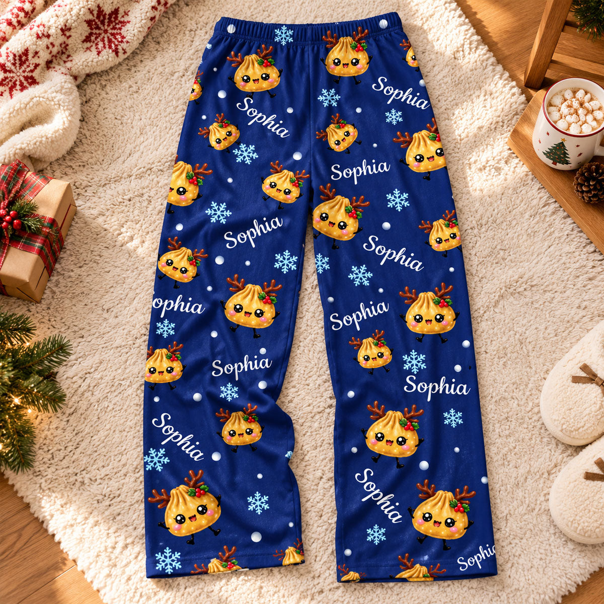 Pajama Pants Dumpling - Personalized Christmas Birthday Gifts For Her
