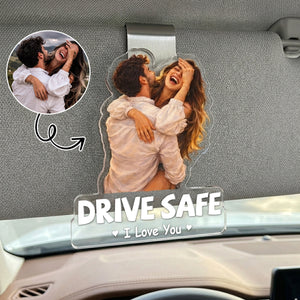 I Love You Handsome Beautiful - Personalized Custom Acrylic Car Visor Clip