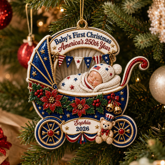 250th Anniversary Christmas  - Real 3D Raised Ornament