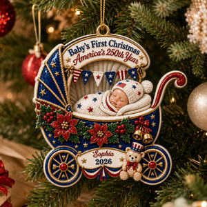 250th Anniversary Christmas  - Real 3D Raised Ornament