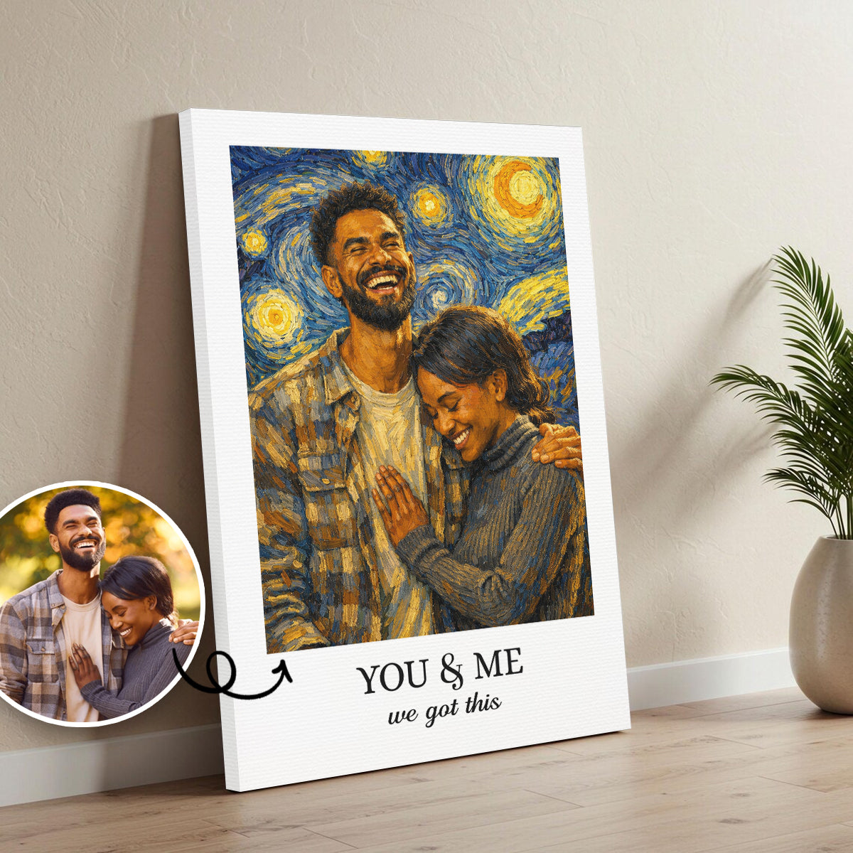 Custom Photo Vertical Poster - Personalized Anniversary Wedding Gifts For Husband And Wife, Him And Her