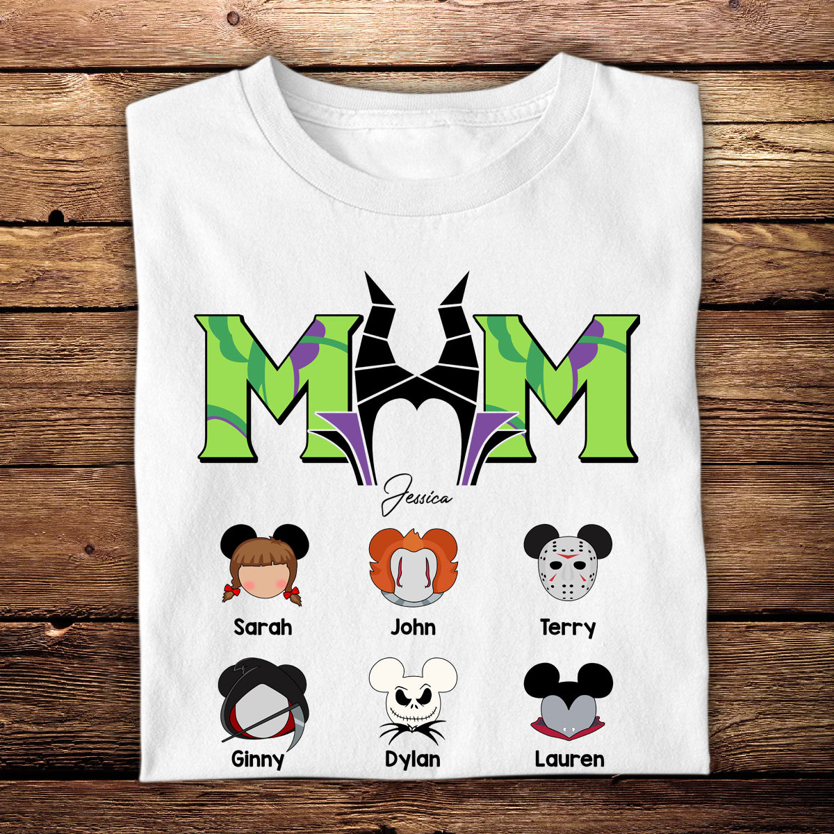 Mom Life Horror Halloween - Personalized Apparel - Gift For Mother