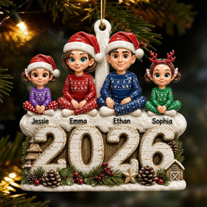 Together Makes Every Moment Better - Family Ornament - Real 3D Raised Ornament