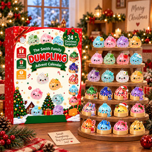 Dumpling Advent Calendar 2026 - 24 Day Spirits Countdown, Acrylic Charms Blind Box - Gift For Family