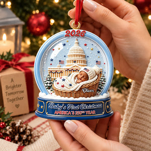 250th Baby Ornament 250th Anniversary - Real 3D Raised Ornament