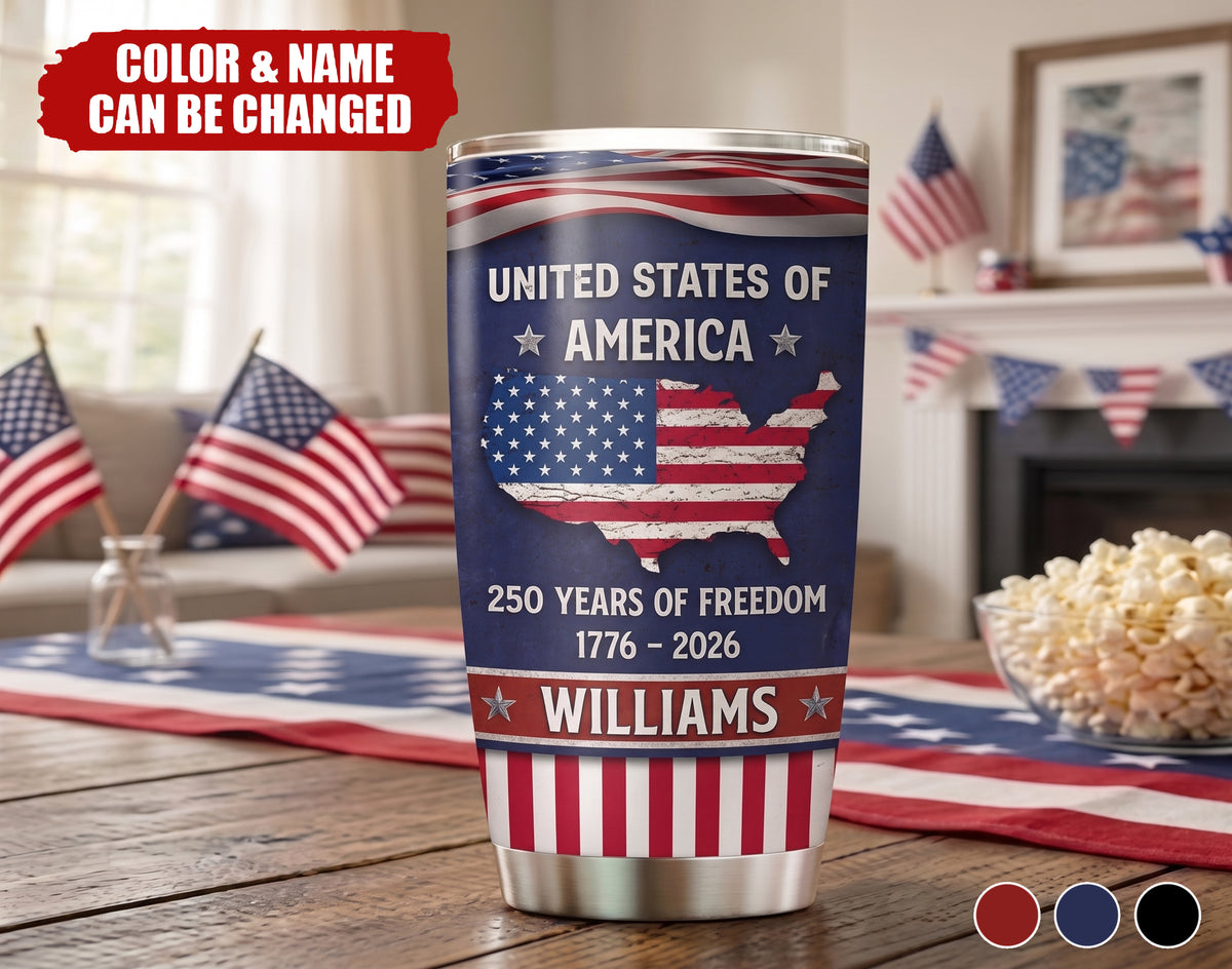 America 250 Legacy - Personalized Custom Tumbler