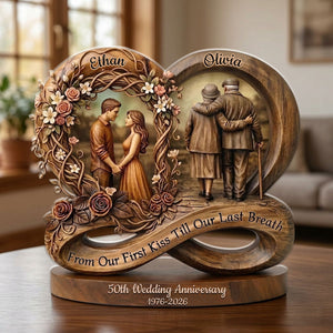 From Our First Kiss Till Our Last Breath - Personalized Acrylic Block