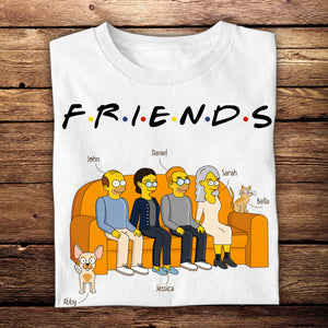 The Simpsons Friends - Personalized Shirt - Gift For Friends, Bestie