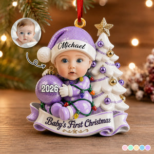 New Parents - Little Hands Big Love Christmas - Family Ornament - Real 3D Raised Ornament