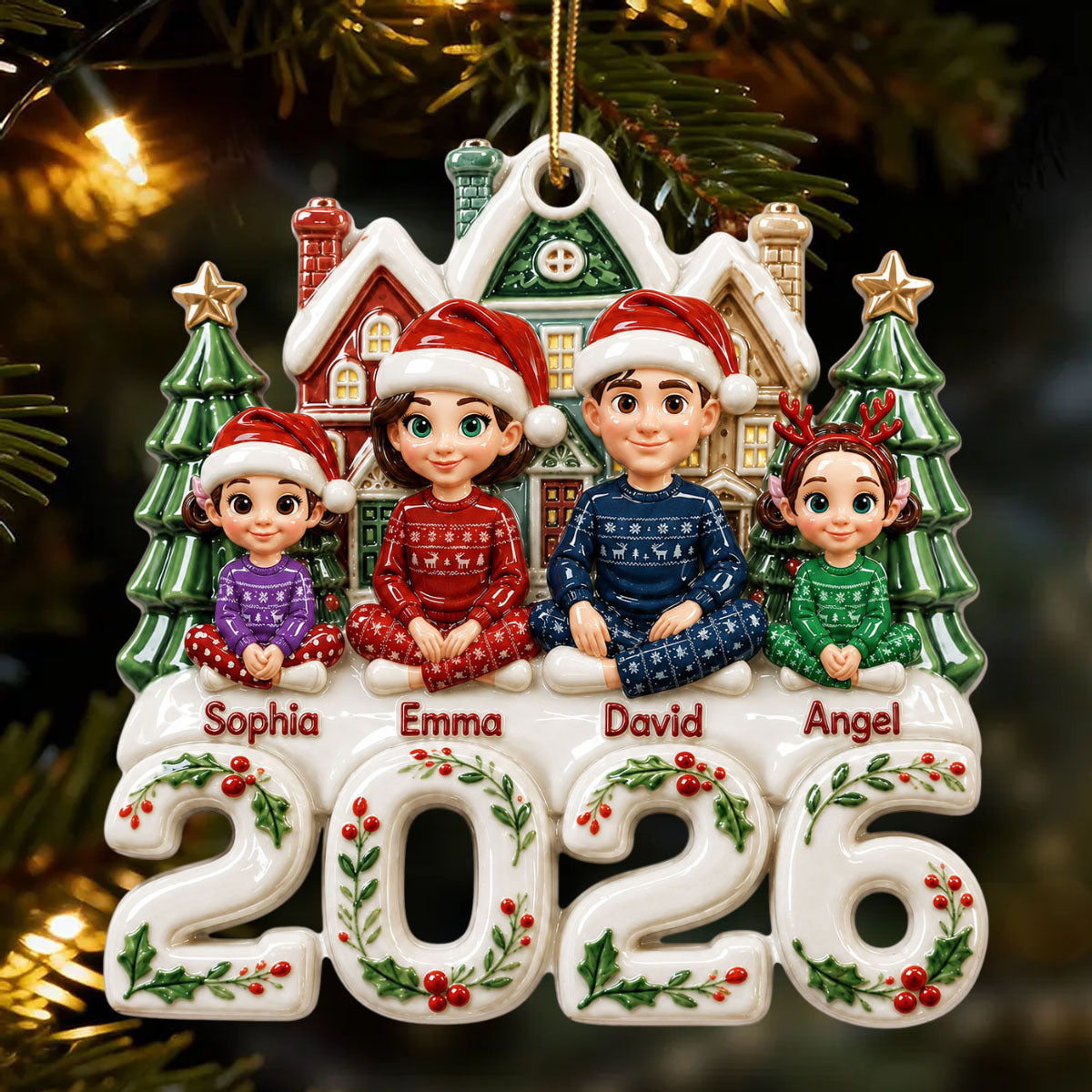 Little Moments Big Memories Family Christmas - Proud Family Ornament - Real 3D Raised Ornament