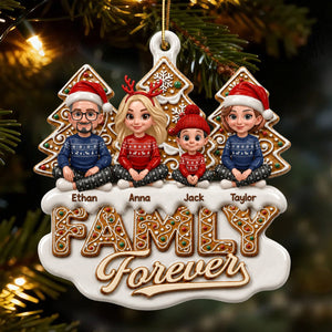 Personalized Christmas Birthday Gifts  - Linked By Love - Real 3D Raised Ornament