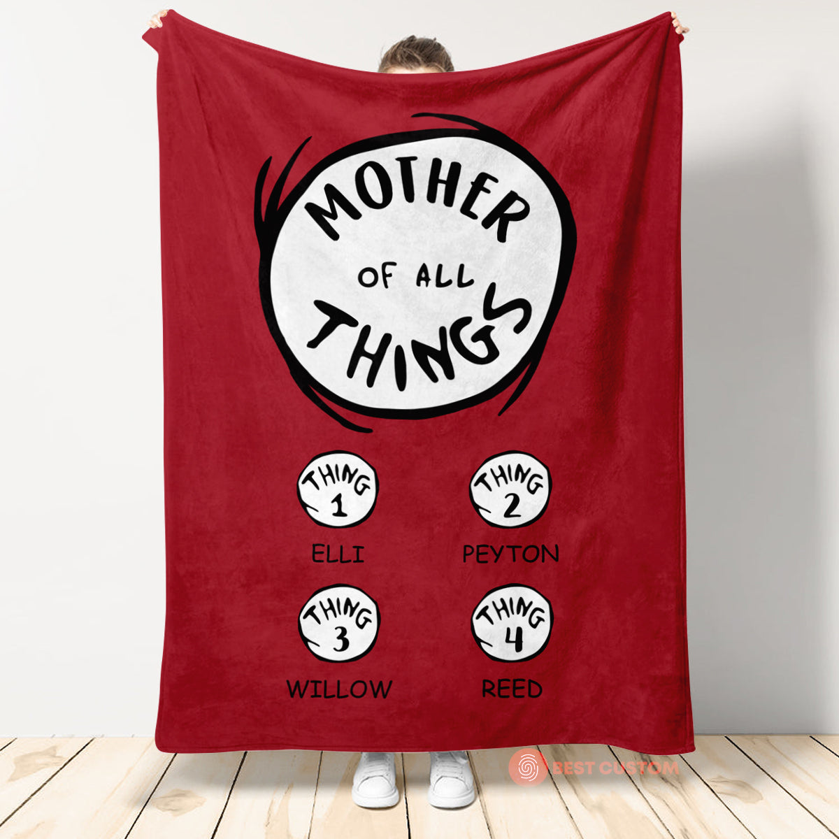 Mother Of All Things - Personalized Blanket - Mother's Day, Birthday Gift For Mother, Grandma