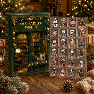 Our Family Christmas Advent Calendar 2026 - 24 Day Spirits Countdown, Acrylic Charms Blind Box - Gift For Family