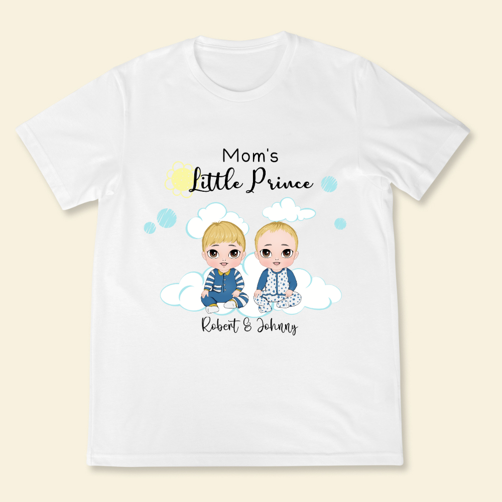 Mom's Little Prince & Princess - Personalized Shirt - Gift For New Mom banner2.png
