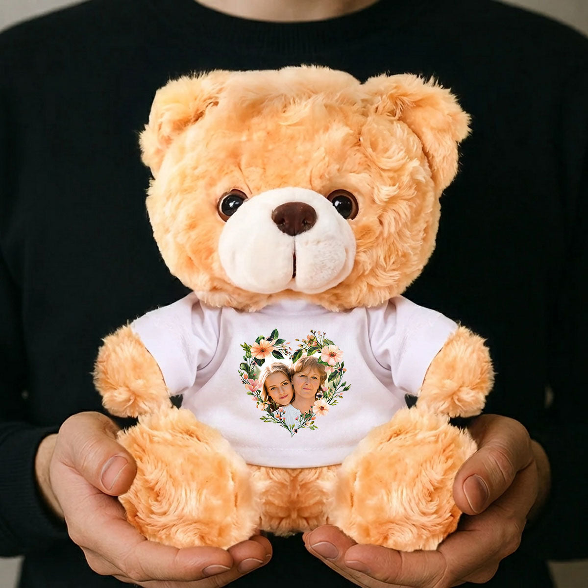 Love You Longer Custom Photo - Personalized Teddy Bear