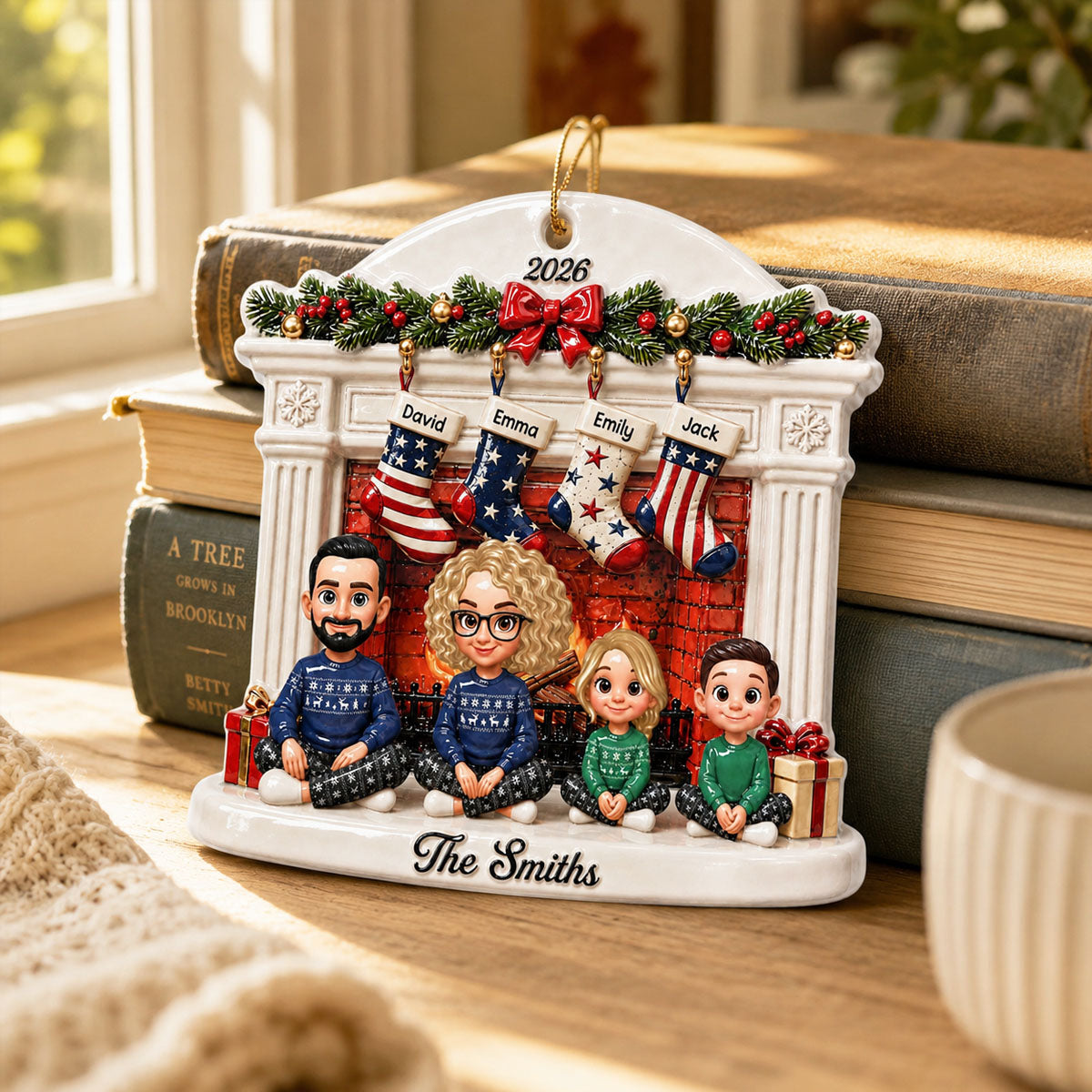 Our Family Christmas 250 Years Of Freedom - Christmas Gifts - Real 3D Raised Ornament