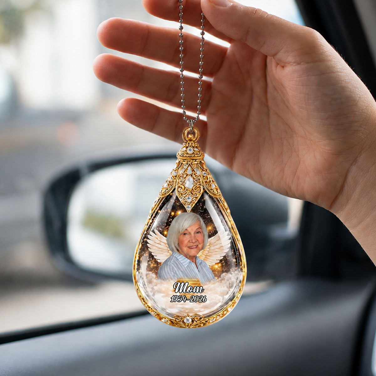 Teardrops Memorial - Personalized Custom Car Ornament