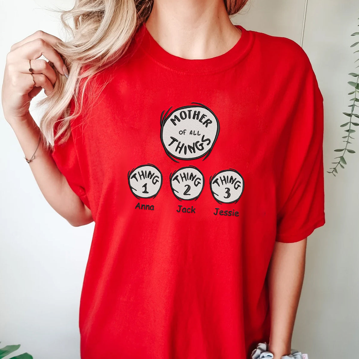 Mother Of All Things Personalized Embroidered Shirt