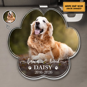 Custom Photo Forever In My Heart - Personalized Custom Shaped Acrylic Car Visor Clip