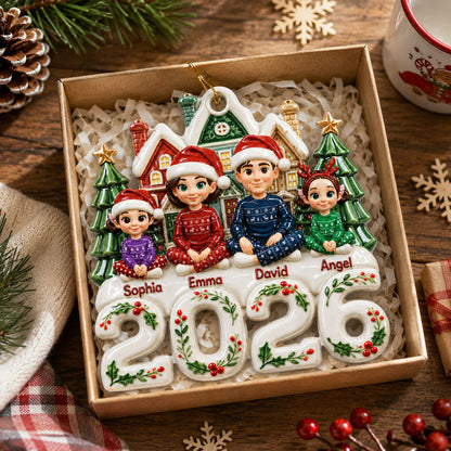 Little Moments Big Memories Family Christmas - Proud Family Ornament - Real 3D Raised Ornament