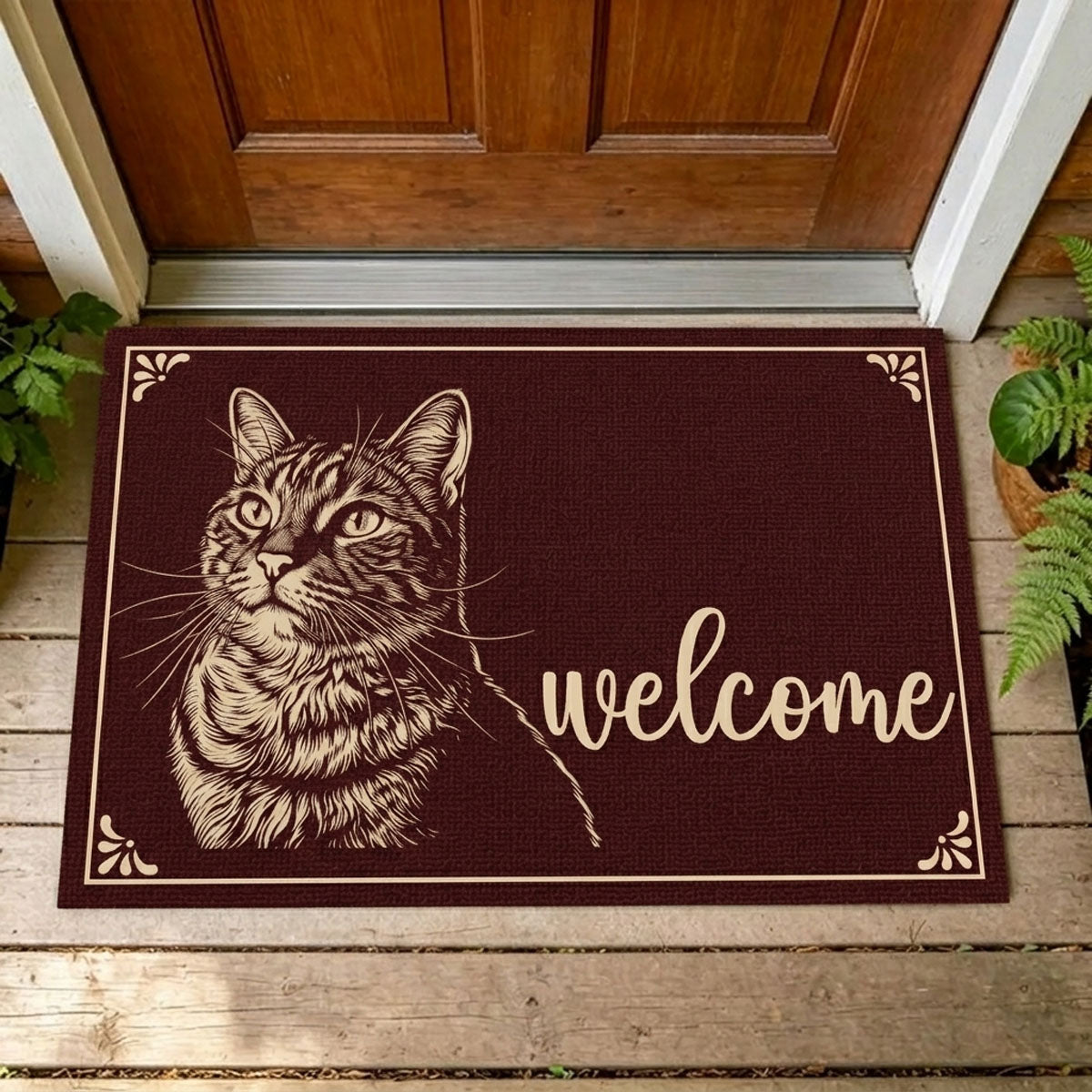 Custom Photo Home Decor Decorative Mat - Personalized Birthday Gifts For Dog Cat Lovers, Dog Dad And Mom, Cat Owners - My Best Friend Has Paws