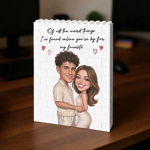 Custom Photo Caricature I'm Yours No Returns Or Refunds - Personalized Building Brick Blocks
