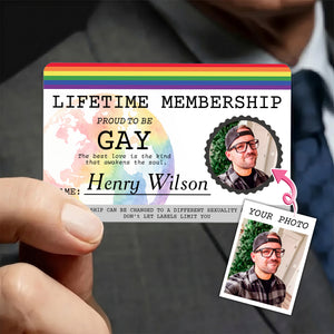 Lifetime Membership Proud To Be - Personalized Wallet Card