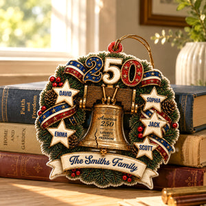 Guided By Love And Liberty 250 Years Of Freedom Ornament - Real 3D Raised Ornament