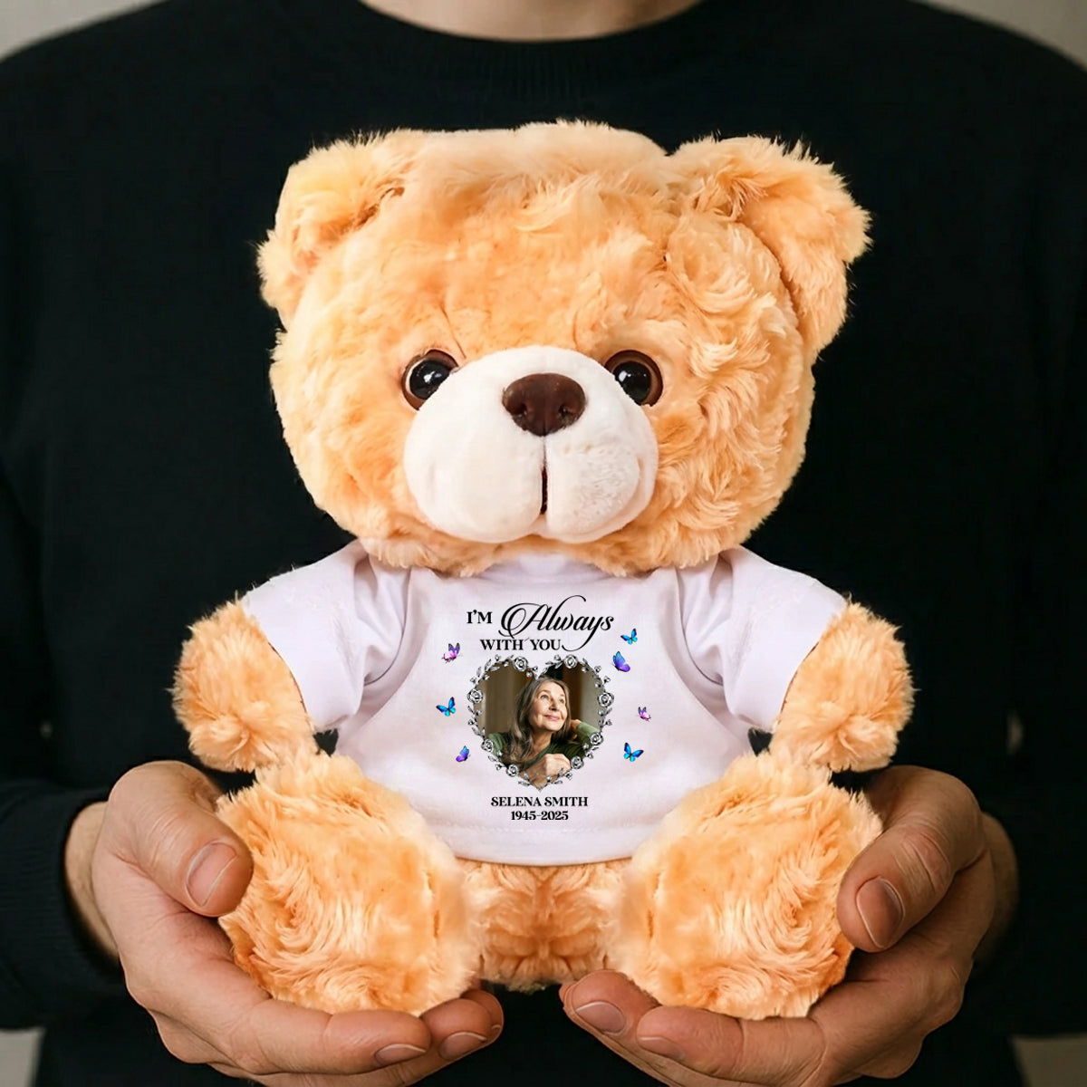 I Loved You Your Whole Life I ll Miss You For The Rest Of Mine - Personalized Memorial Teddy Bear
