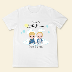 Mom's Little Prince & Princess - Personalized Shirt - Gift For New Mom banner2.png