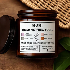Mom Read Me When You - Personalized Scented Candle