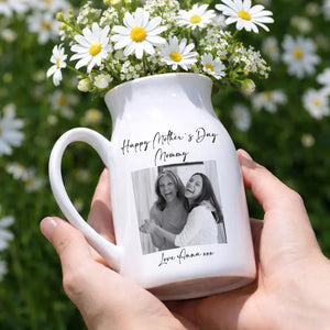 Personalised Vase, Mothers Day Gifts, Gift For Her, Gift For Mum, Photo Gifts, Ceramic Vase, Personalised Gifts, Custom Gifts, Mum Gifts